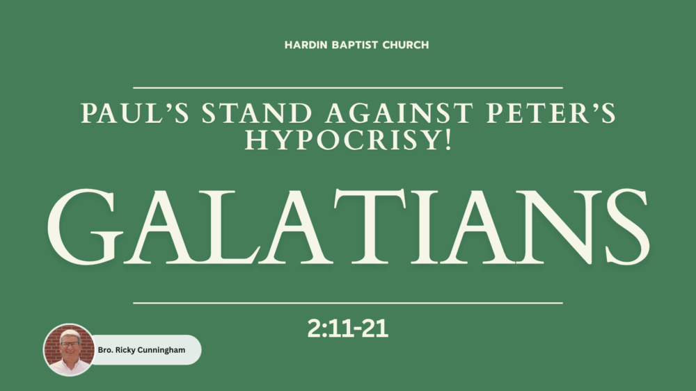Paul’s stand Against Peter’s Hypocrisy! | Galatians 2:11-21 Image