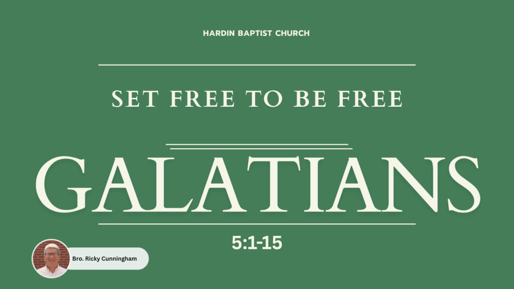 Set Free To Be Free | Galatians 5:1-15 Image