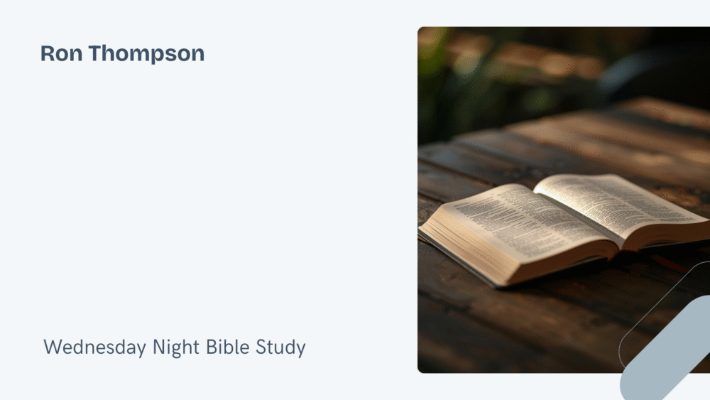 Wednesday Night Bible Study | 3-4-2026  Image