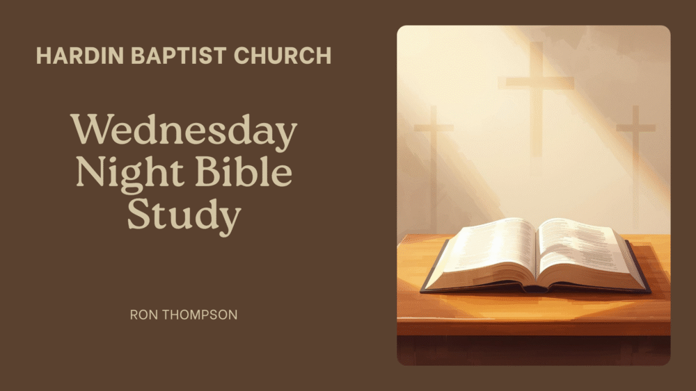 Wednesday Night Bible Study | 3-18-2026 Image
